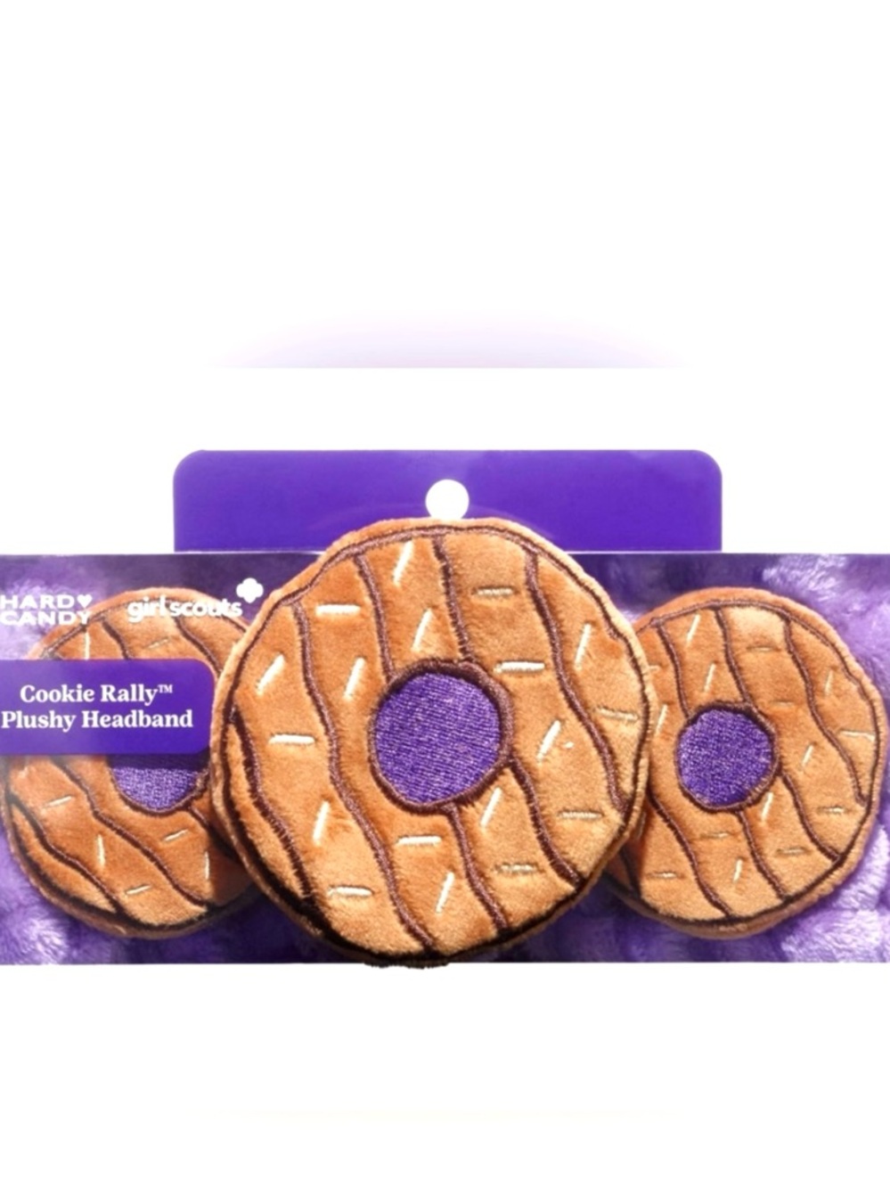 Hard Candy x Girl Scouts Cookie Rally Plush Headband Samoas Ltd Edition NIB